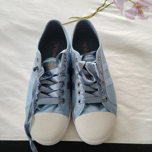 Gola Blue Satin Sneakers